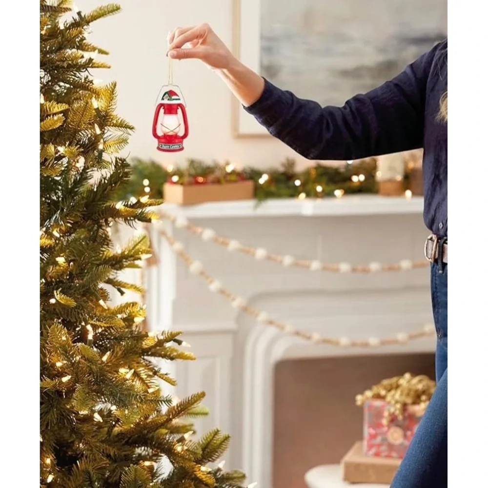 Hallmark Keepsake‎ 2025 Happy Camper Red Lantern Light Up Christmas Ornament NEW